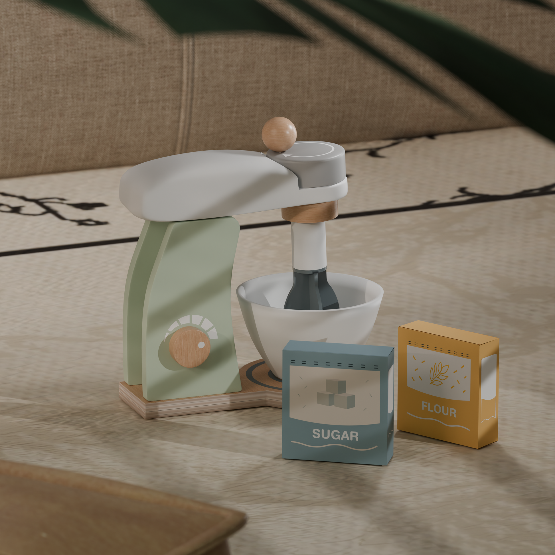 Wood'n Buddy Houten Keukenmachine set - Houten Speelgoed voor Keuken